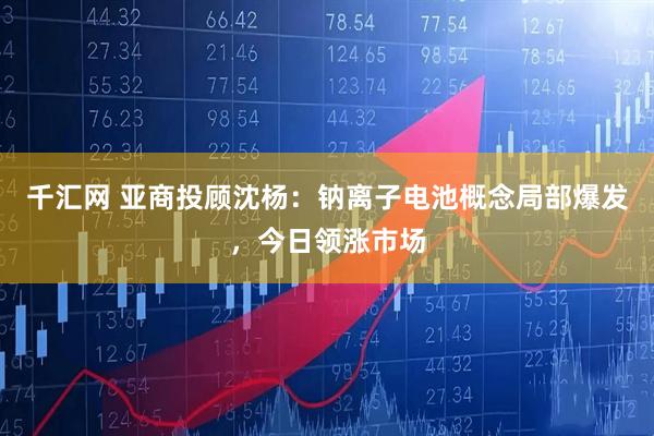 千汇网 亚商投顾沈杨：钠离子电池概念局部爆发，今日领涨市场